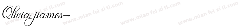 Olivia jiames字体转换